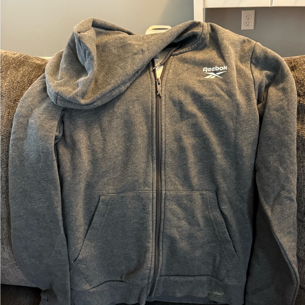Reebok Kids Charcoal Zip-Up Hoodie